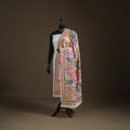 Tussar Silk Handloom Bolpur Kantha Hand Embroidered Dupatta 15