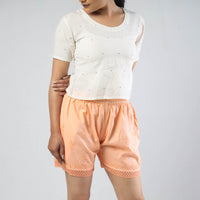 chikankari shorts