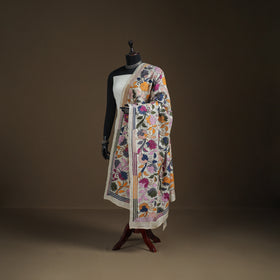 Tussar Silk Handloom Bolpur Kantha Hand Embroidered Dupatta 16