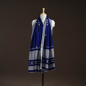 Kutch Bhujodi Handwoven Mirror Work Acrylic Wool Shawl 41