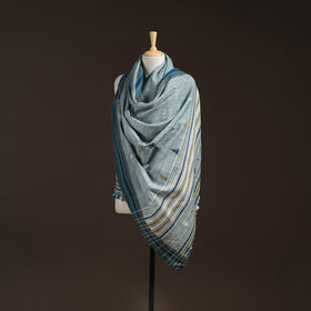 Kutch Bhujodi Handwoven Mirror Work Acrylic Wool Shawl 42