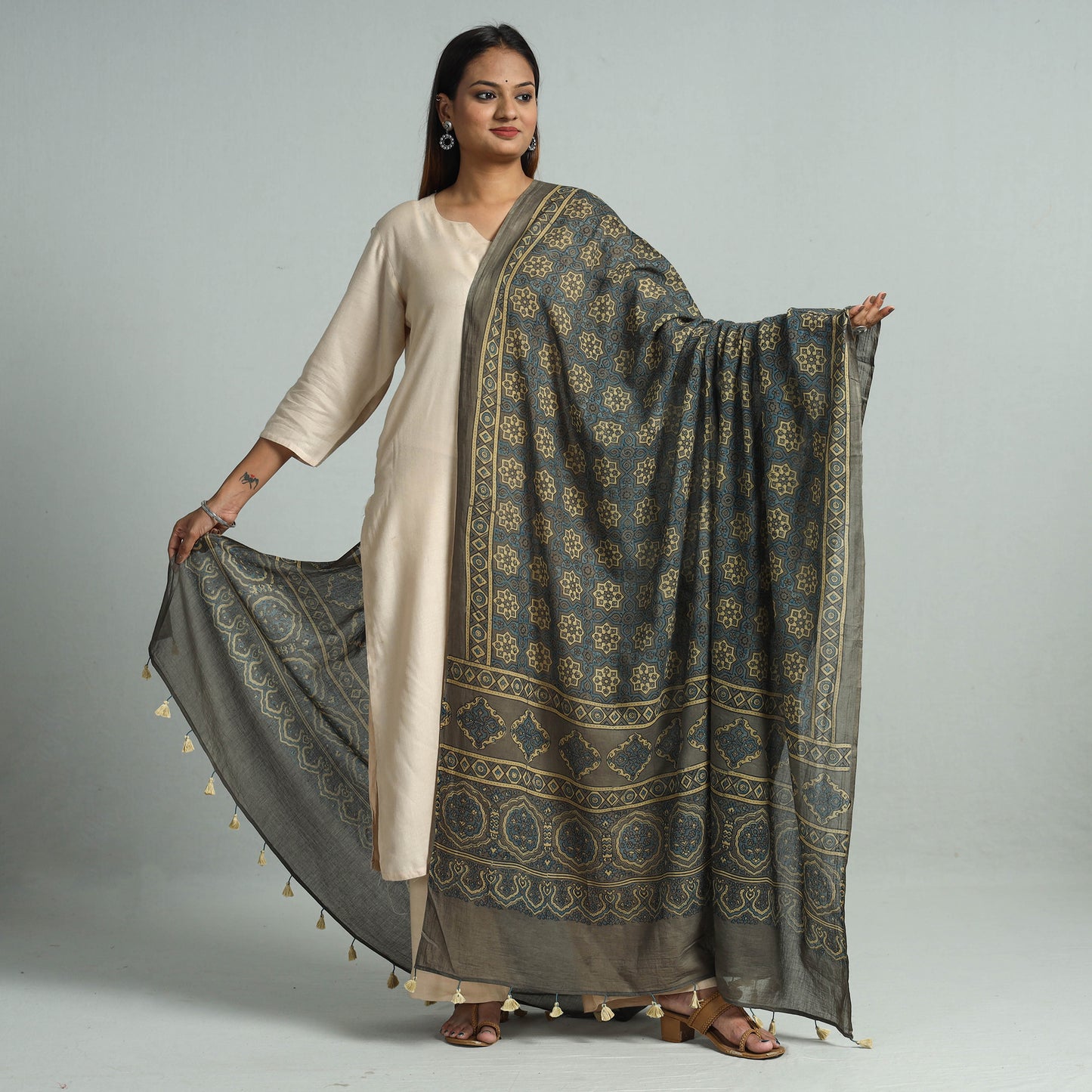 Ajrakh Dupatta