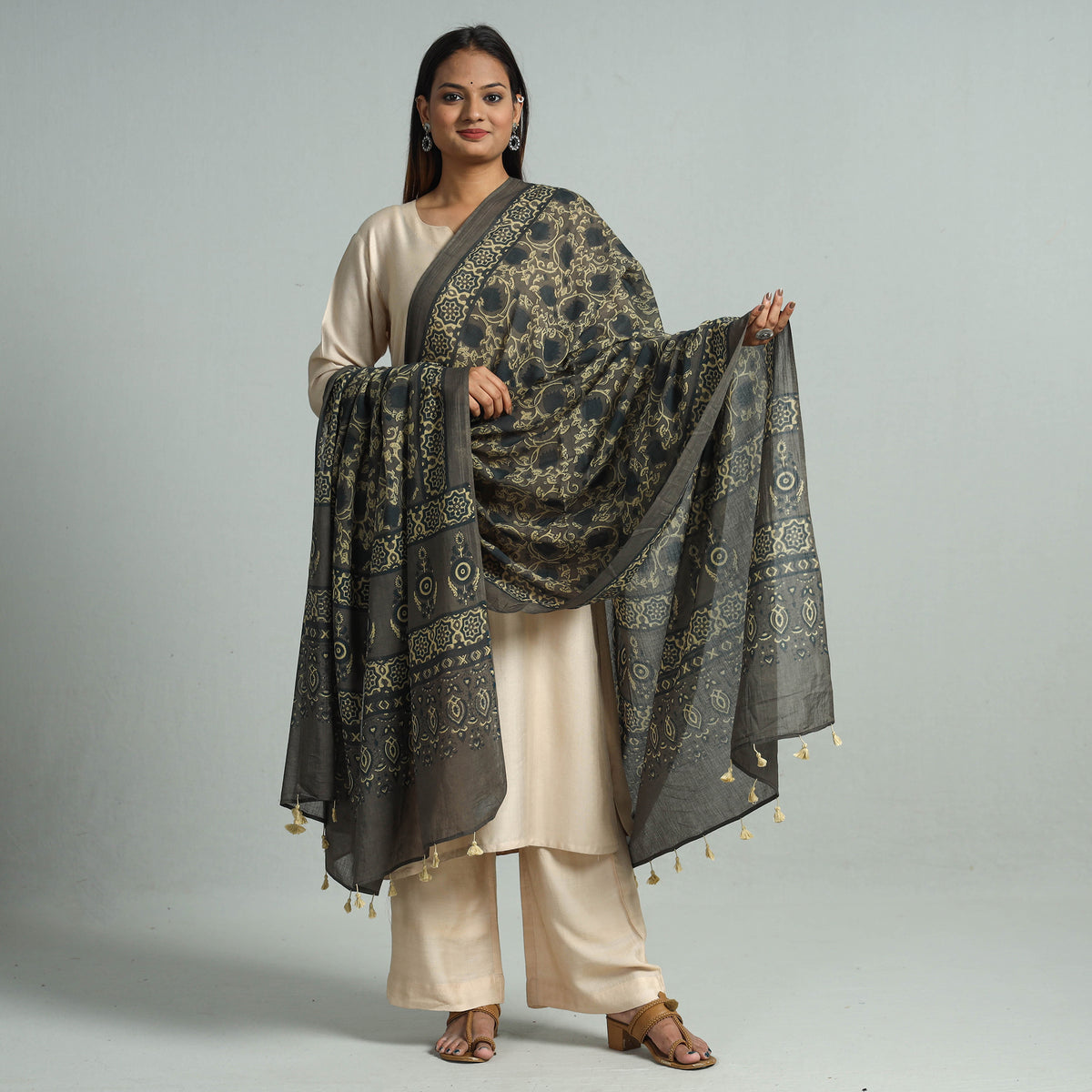 Ajrakh Dupatta