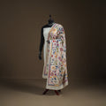 Tussar Silk Handloom Bolpur Kantha Hand Embroidered Dupatta 21