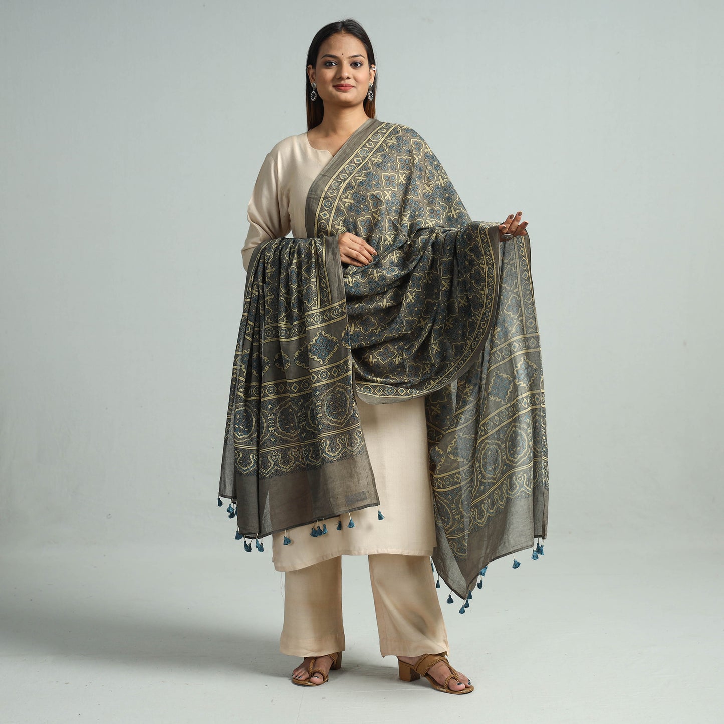 Ajrakh Dupatta