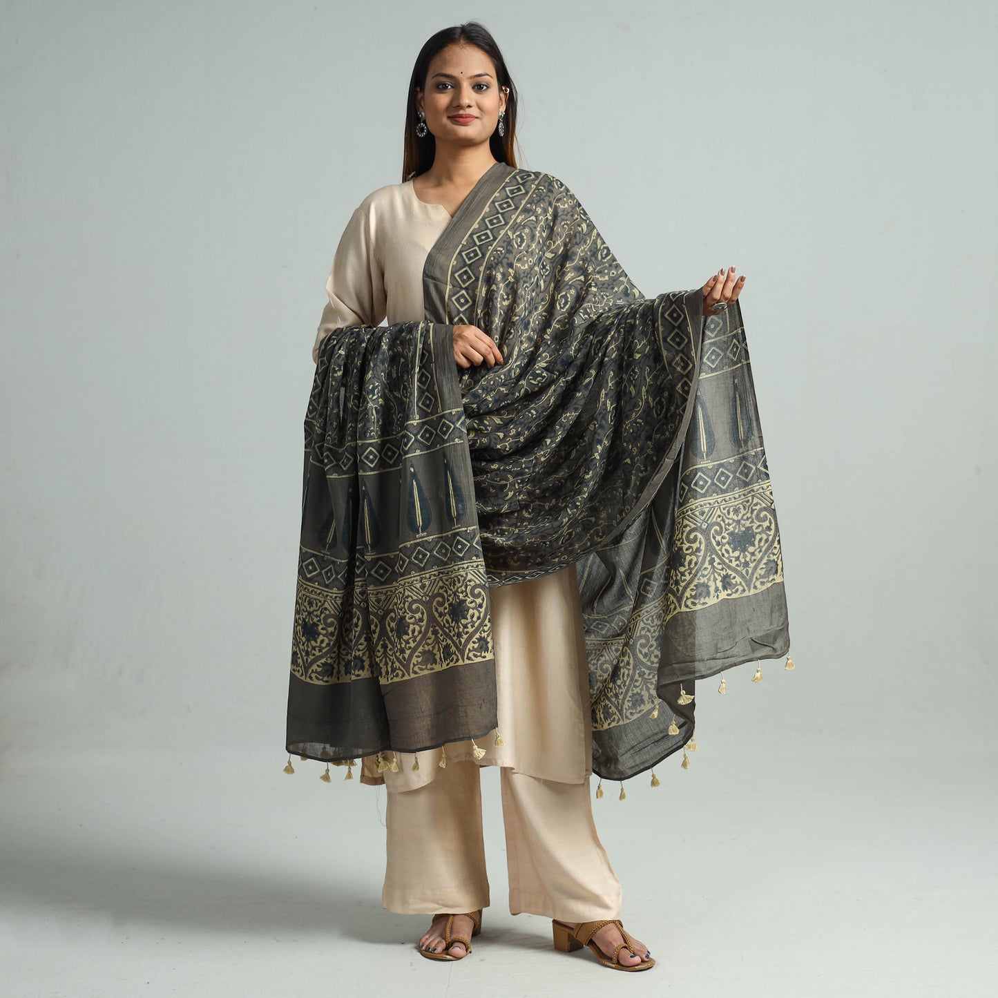 Ajrakh Dupatta