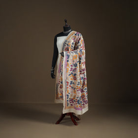 Tussar Silk Handloom Bolpur Kantha Hand Embroidered Dupatta 23