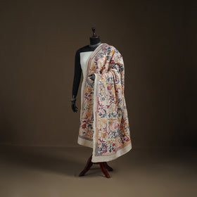 Tussar Silk Handloom Bolpur Kantha Hand Embroidered Dupatta 25