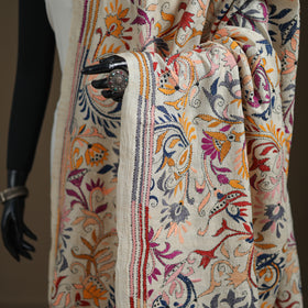 Tussar Silk Handloom Bolpur Kantha Hand Embroidered Dupatta 25