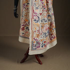 Tussar Silk Handloom Bolpur Kantha Hand Embroidered Dupatta 25
