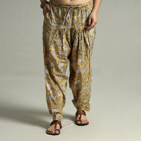 Buy Sanganeri Block Printed Cotton Elasticated Salwar 01 Online at iTokri.com