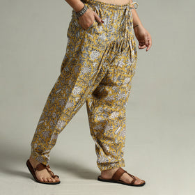 Buy Sanganeri Block Printed Cotton Elasticated Salwar 01 Online at iTokri.com
