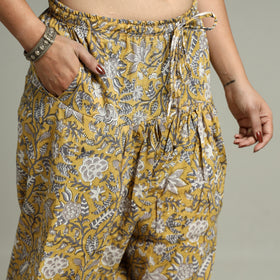 Buy Sanganeri Block Printed Cotton Elasticated Salwar 01 Online at iTokri.com