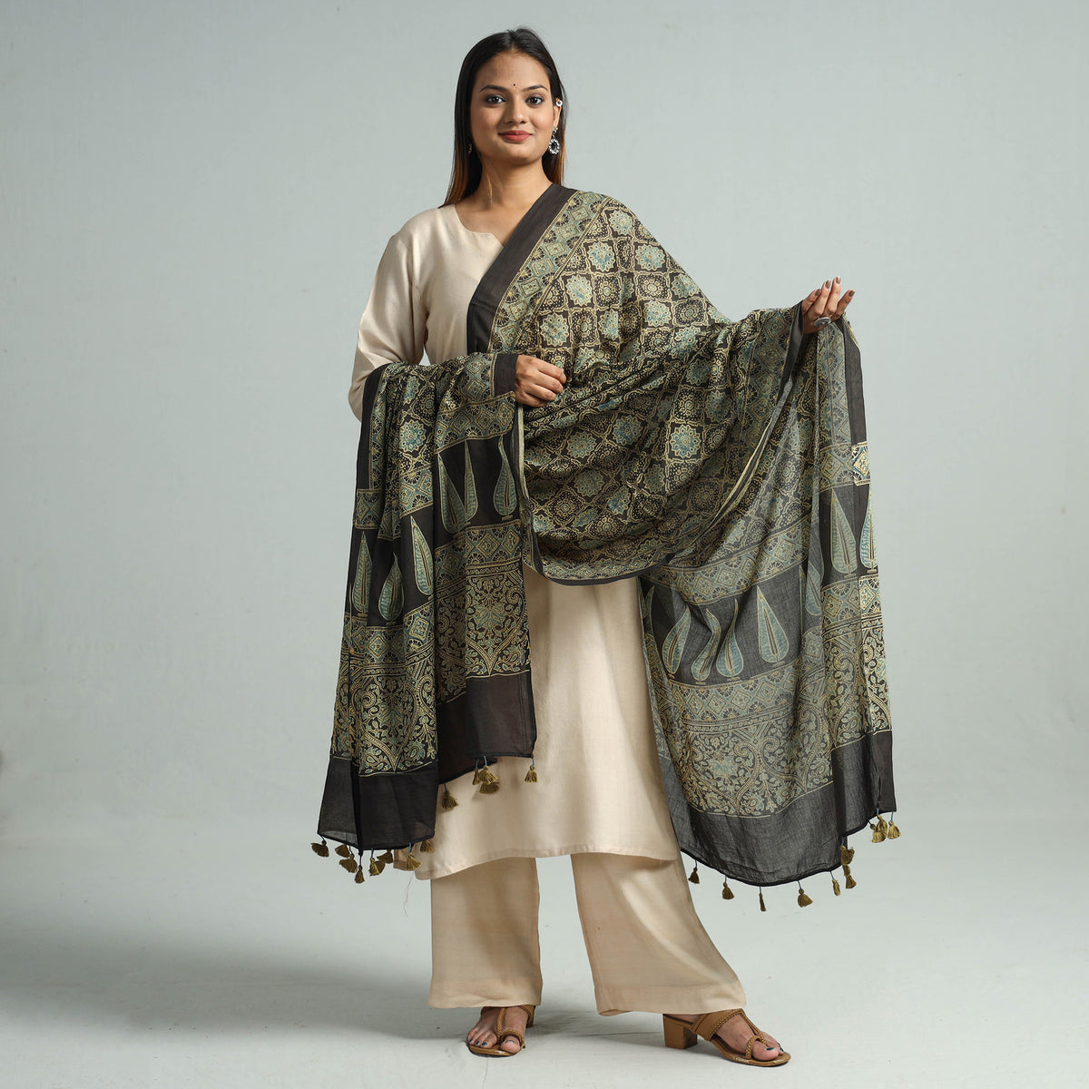 Ajrakh Dupatta