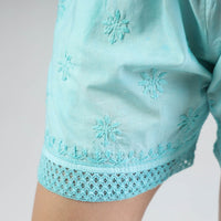 chikankari shorts