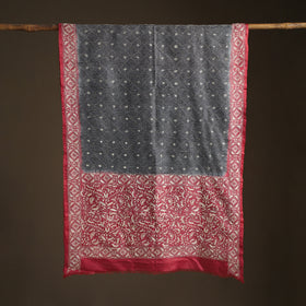 Tussar Silk Handloom Bolpur Kantha Hand Embroidered Dupatta 01