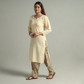 Buy Sanganeri Block Printed Cotton Elasticated Salwar 01 Online at iTokri.com
