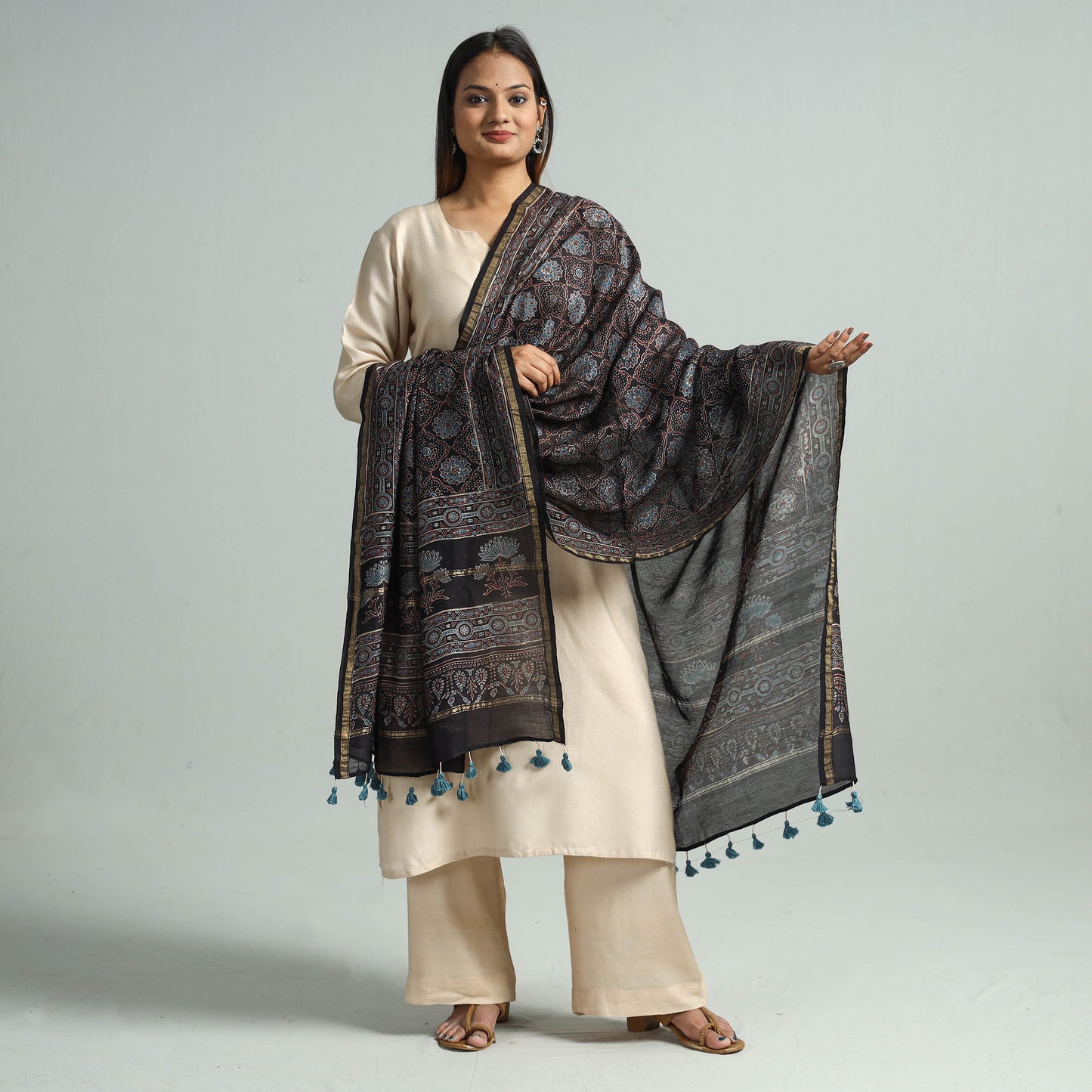 Ajrakh Dupatta