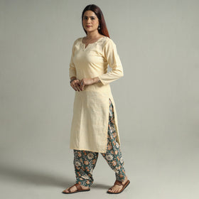 Buy Sanganeri Block Printed Cotton Elasticated Salwar 08 Online at iTokri.com