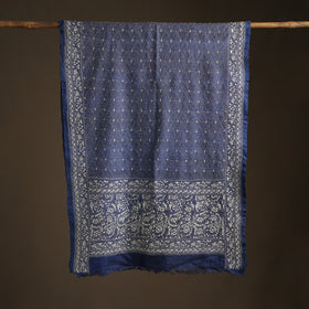 Tussar Silk Handloom Bolpur Kantha Hand Embroidered Dupatta 04