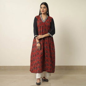 Exclusive Hand Zardozi Embroidery Mul Cotton Kurta for Women