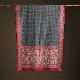 Tussar Silk Handloom Bolpur Kantha Hand Embroidered Dupatta 05