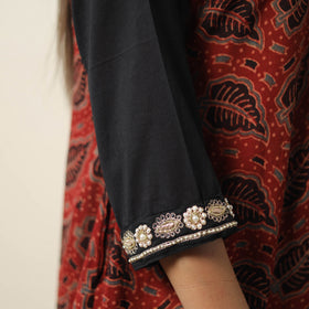 Exclusive Hand Zardozi Embroidery Mul Cotton Kurta for Women