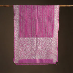 Tussar Silk Handloom Bolpur Kantha Hand Embroidered Dupatta 08