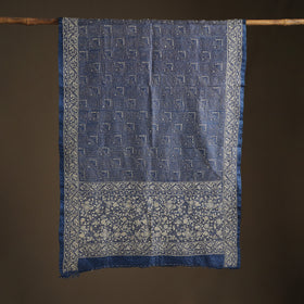 Tussar Silk Handloom Bolpur Kantha Hand Embroidered Dupatta 12