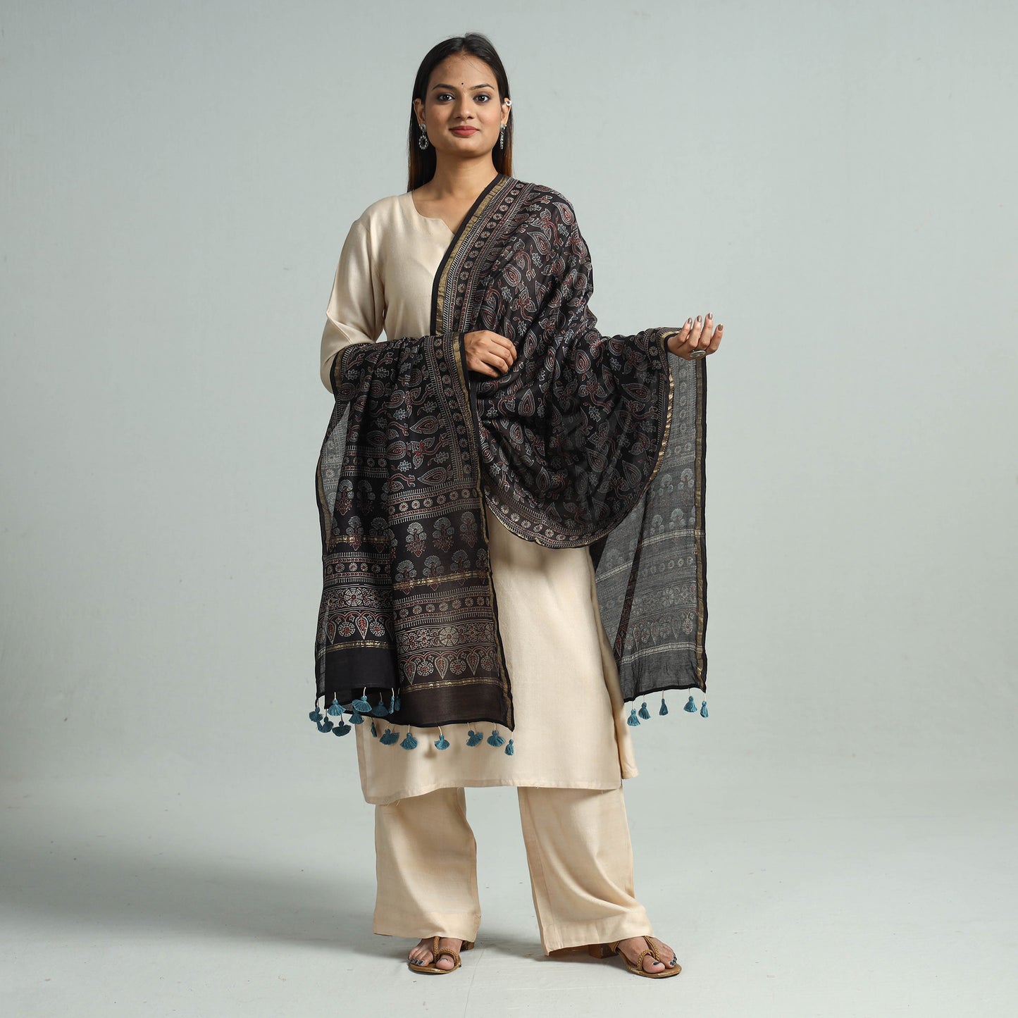 Ajrakh Dupatta