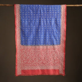 Tussar Silk Handloom Bolpur Kantha Hand Embroidered Dupatta 13