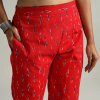 Pochampally Ikat Weave Cotton Elasticated Pant 03