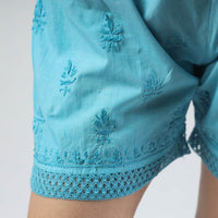 chikankari shorts