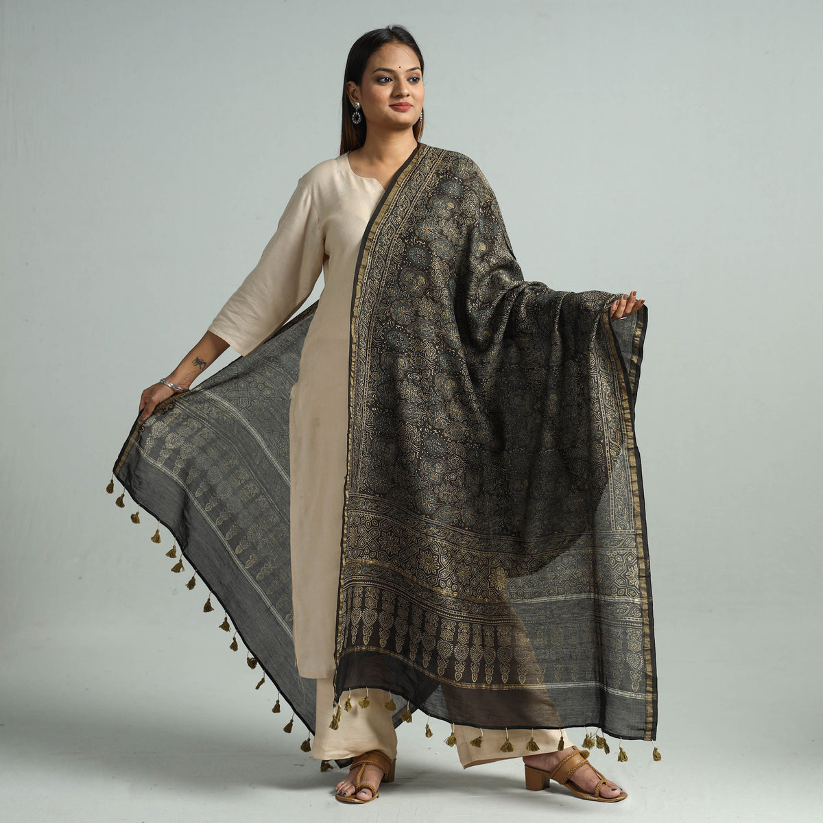 Ajrakh Dupatta