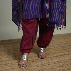 Pochampally Ikat Cotton Suit Set with Dupatta for women 04