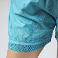 chikankari shorts