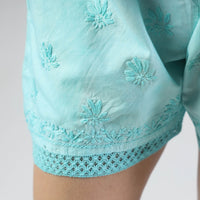 chikankari shorts