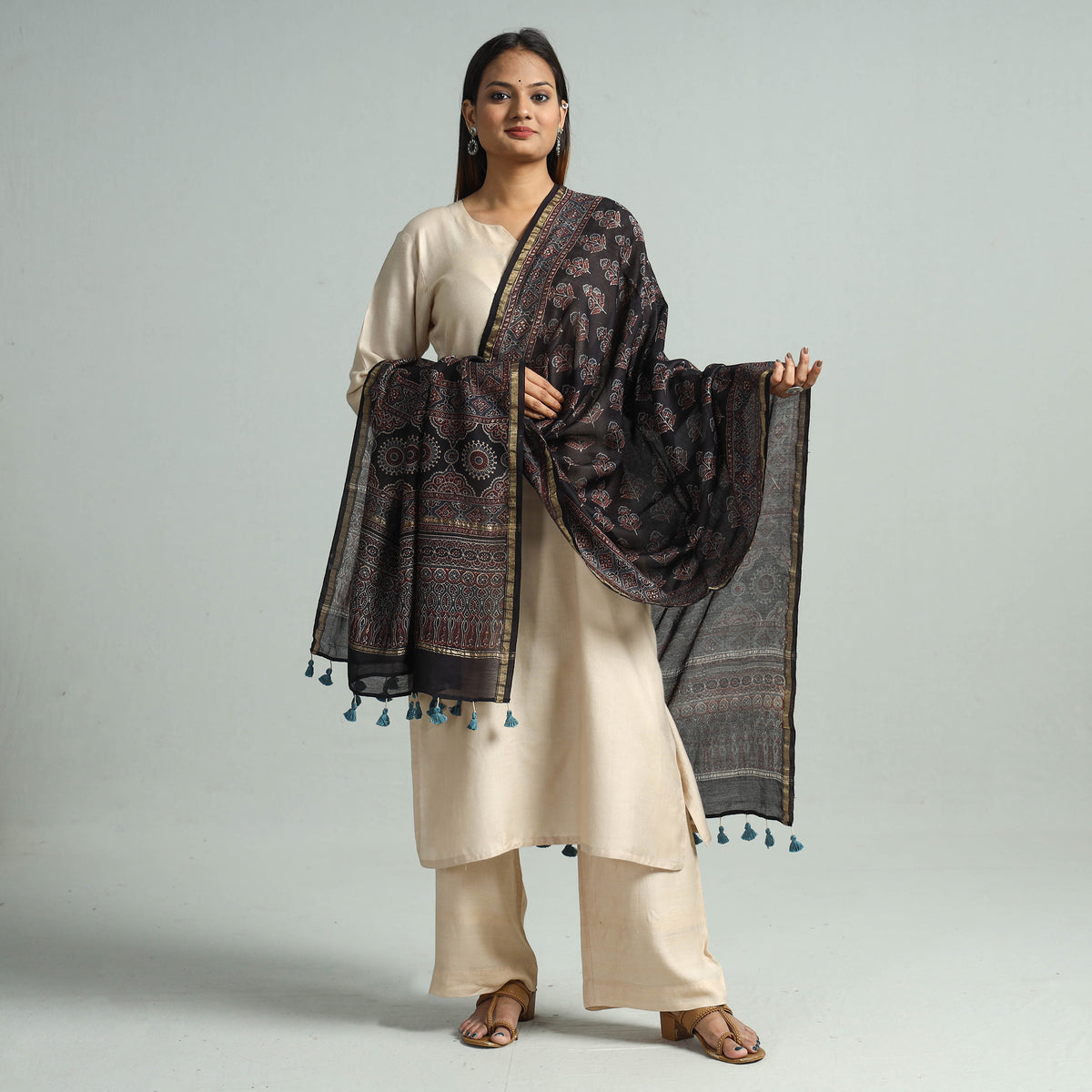 Ajrakh Dupatta