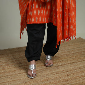 Pochampally Ikat Cotton Suit Set with Dupatta for women 06
