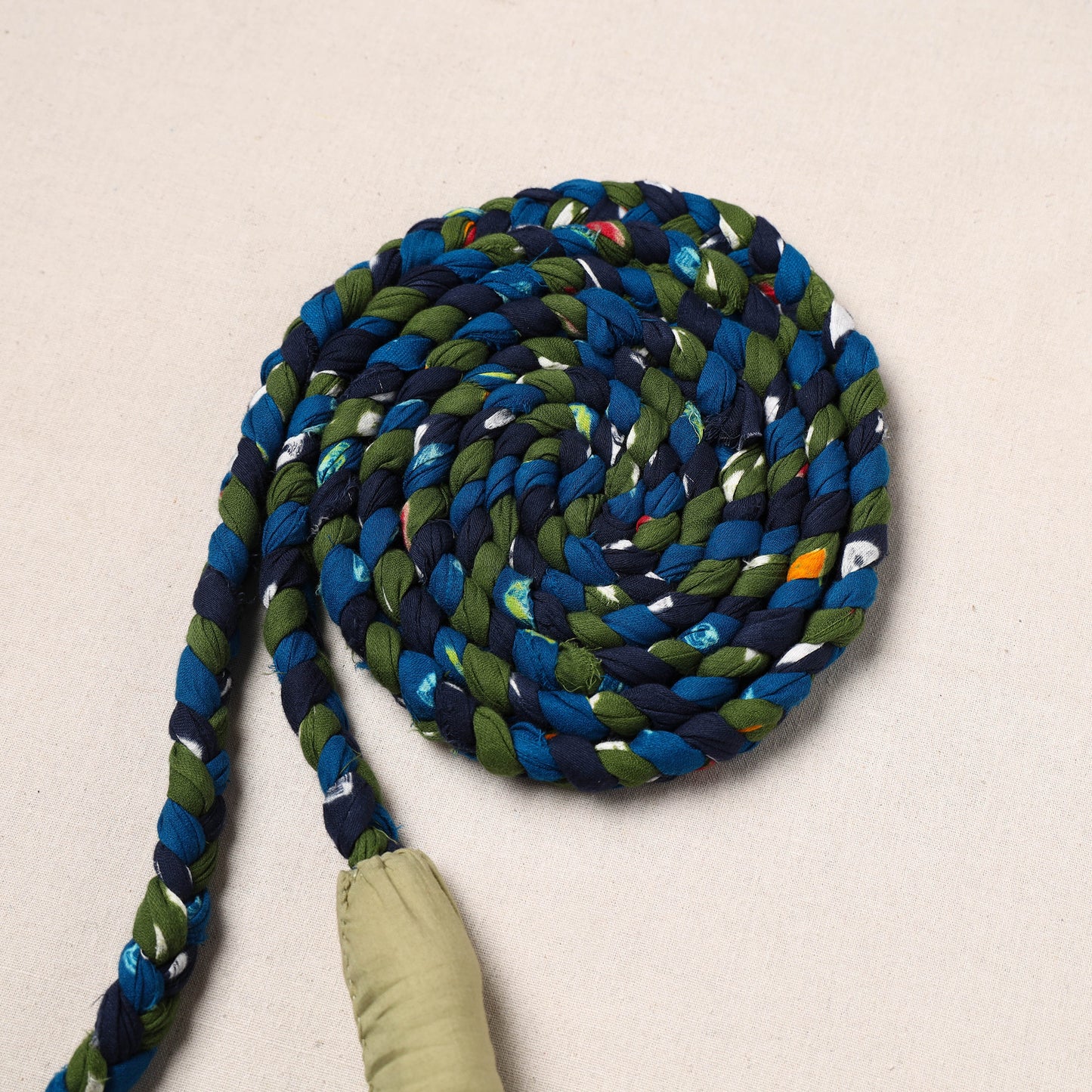 Handmade Upcycled Fabric Skipping Rope 02