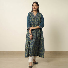 ajrakh embroidery kurta 