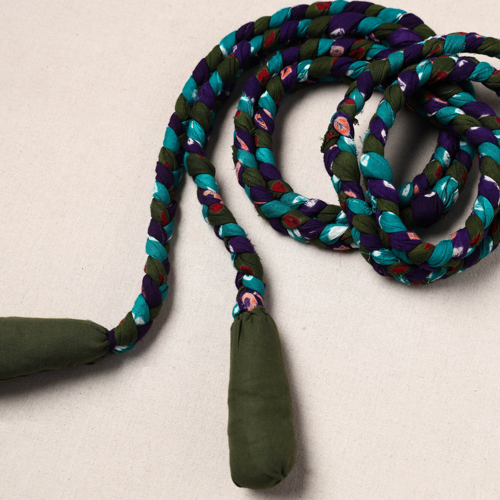 Handmade Upcycled Fabric Skipping Rope 03