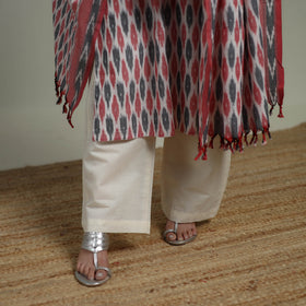 Pochampally Ikat Cotton Suit Set with Dupatta for women 20