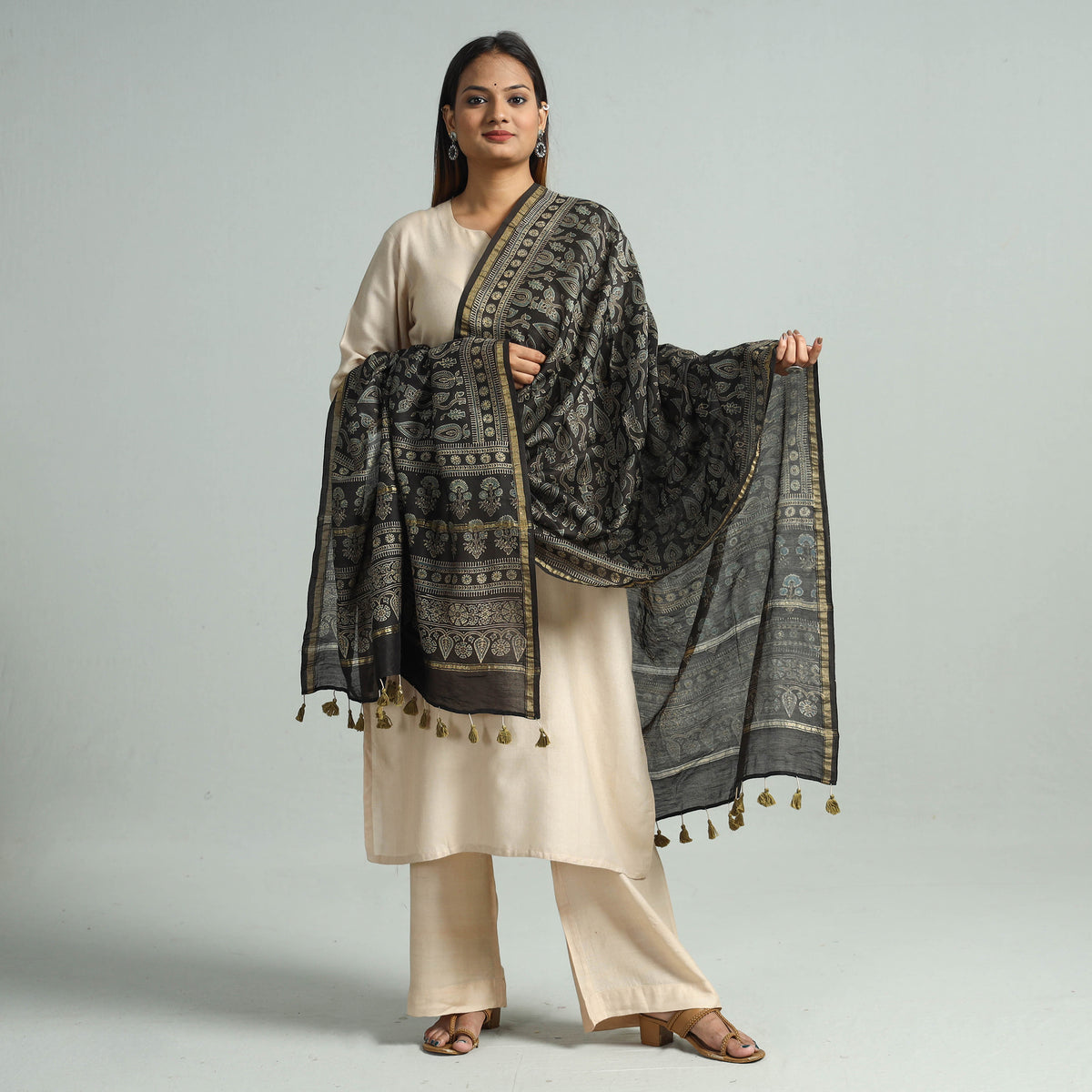 Ajrakh Dupatta