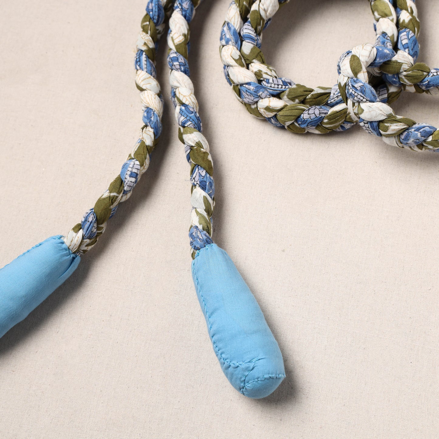 Handmade Upcycled Fabric Skipping Rope 06