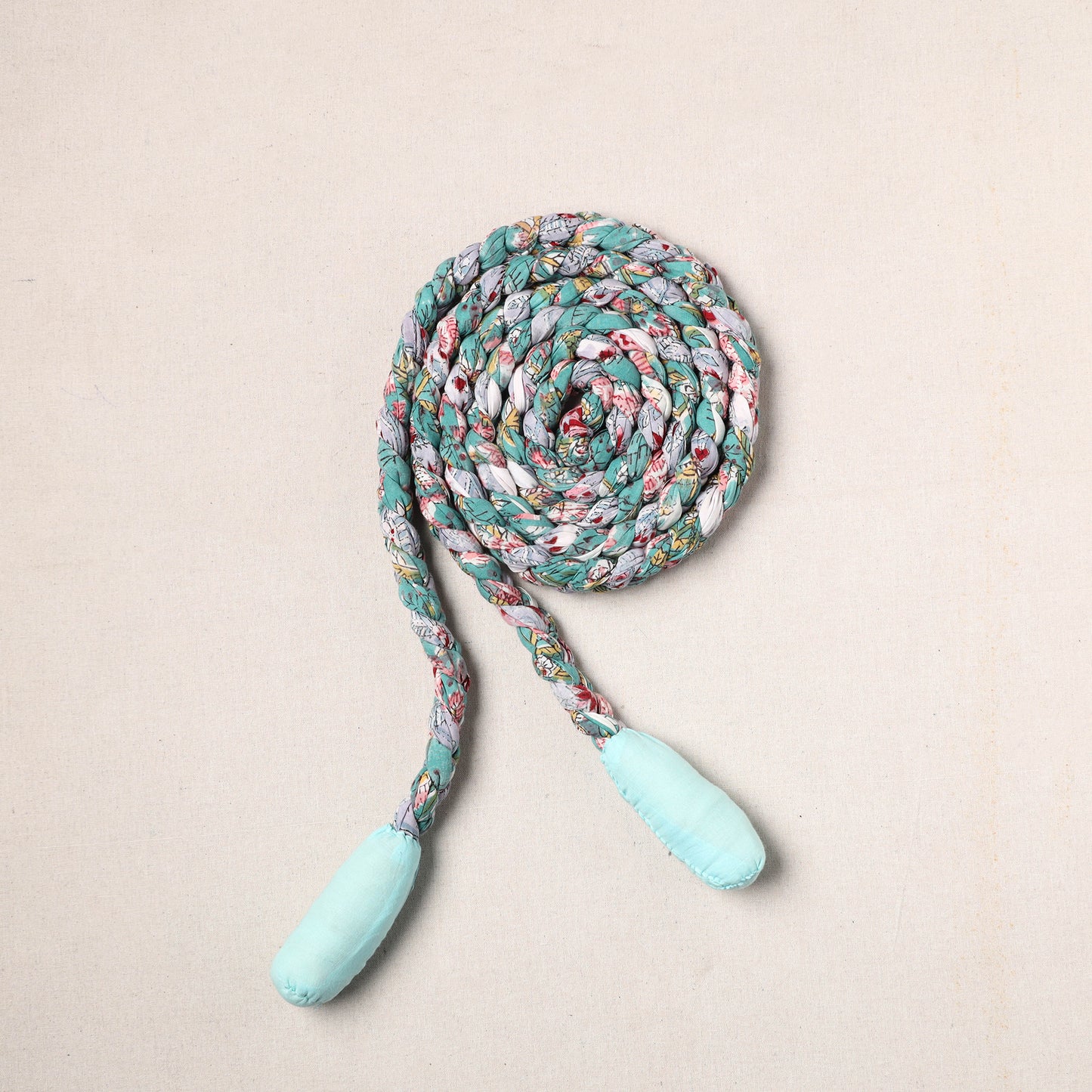 Handmade Upcycled Fabric Skipping Rope 07