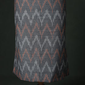 Pochampally Ikat Cotton Unstitched Dress Material: Kurta with Dupatta 01