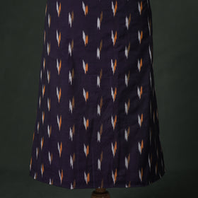 Pochampally Ikat Cotton Unstitched Dress Material: Kurta with Dupatta 02