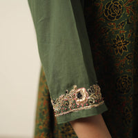 ajrakh embroidery kurta