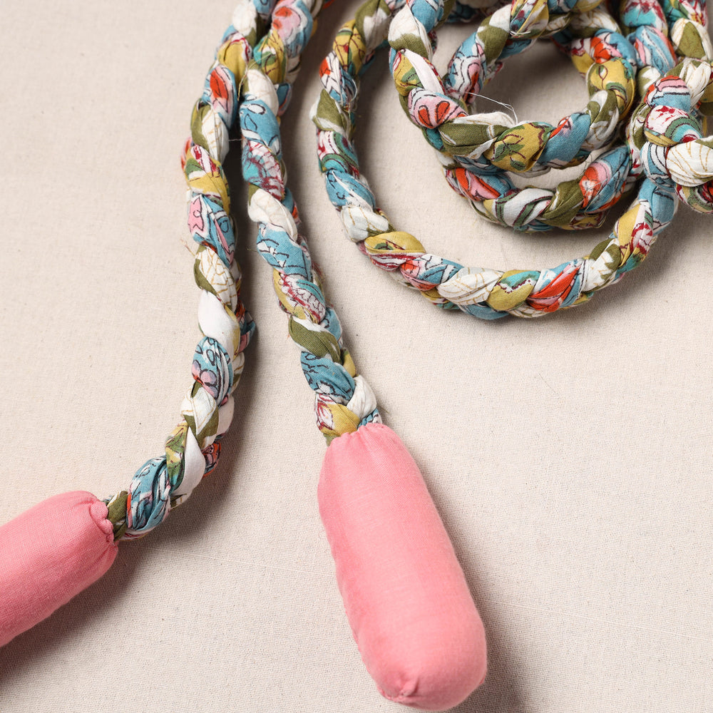 Handmade Upcycled Fabric Skipping Rope 12